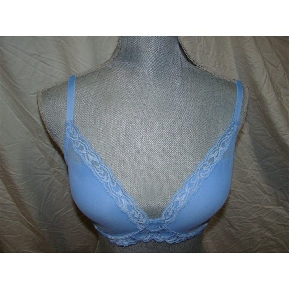 NWT Natori 32DD Bluebell Feathers Bra Plunge Contour Style 730023 117400